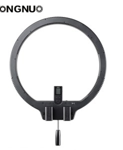 Yongnuo YN608 is huge ring LED light with 50cm diameter which makes it one of the largest ring LEDs on the market. It is equipped with white diffuser panel so the light it produces is even and soft