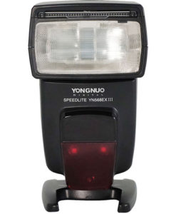 Yongnuo YN568EX III master flash speedlite. Newly designed Yongnuo Speedlite. Upgraded version of YN568EX II now featuring faster recycle time and firmware upgrades. Great choice for on-camera flash for professionals and advanced amateur Canon shooters