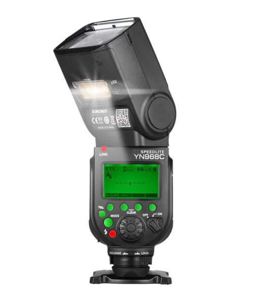 Yongnuo YN968C is a wireless enabled speedlite flash for Canon DSLR cameras